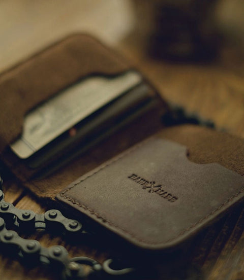 Portafoglio Oxford Trifold In Pelle Marrone | Disponibile! | Lucleon - Foto 6