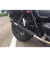Bottle Exhausts for Street Twin 900 - Black - cafetwin