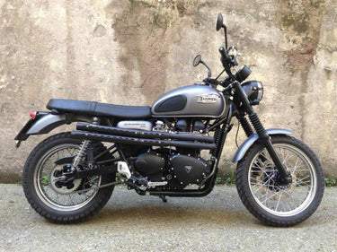 Auspuff Hoch für Triumph Zugelassen - Mohave Uk Style - Mass - cafetwin