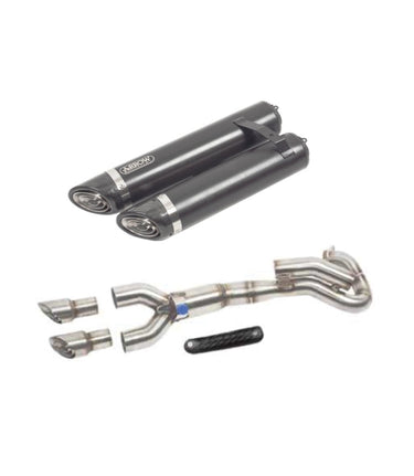 Exhaust for Caballero with Racing Headers - Arrow - cafetwin