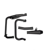 Exhaust Predator for Triumph up to 2016 - 2 into 1 - British Customs - cafetwin