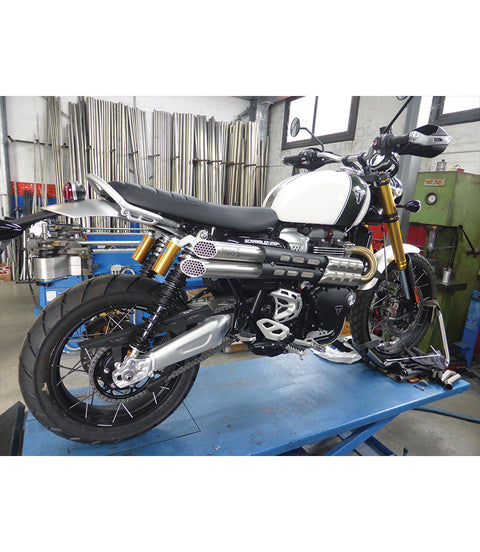 Auspuff Hoch Scrambler 1200 XC / XE Homologiert Mass Mohave