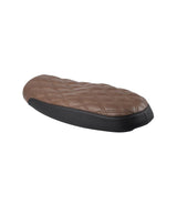 Diamond-stitched seat for Triumph from 2001 to 2015 - Black - Brown - cafetwin
