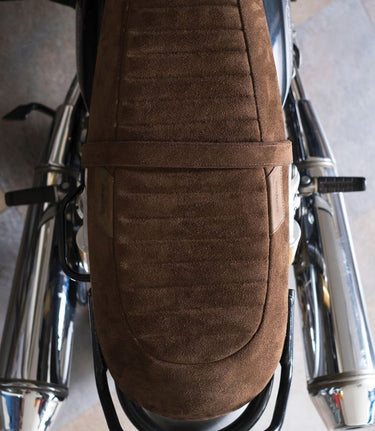 Seat Comfort for Interceptor / GT 650 Royal Enfield - Brown - cafetwin