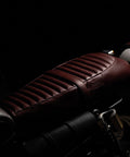 Sella per Interceptor / GT 650 in Pelle Cherry Red - cafetwin