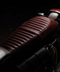 Sella per Interceptor / GT 650 in Pelle Cherry Red - cafetwin