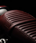 Sella per Interceptor / GT 650 in Pelle Cherry Red - cafetwin