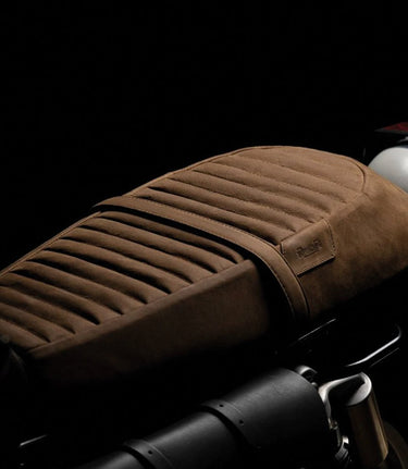 Seat for Interceptor / GT 650 in Tobacco Brown Leather - cafetwin