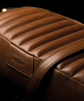 Sella per Interceptor / GT 650 in Pelle Marrone Vintage Tan - cafetwin