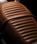 Sella per Interceptor / GT 650 in Pelle Marrone Vintage Tan - cafetwin