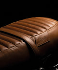 Sella per Interceptor / GT 650 in Pelle Marrone Vintage Tan - cafetwin