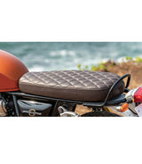 Slim seat for Interceptor 650 - Brown - Royal Enfield - cafetwin