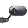 Black Bar End Motorcycle Mirror Oberon Oblong - cafetwin