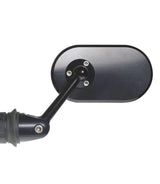 Black Bar End Motorcycle Mirror Oberon Oblong - cafetwin