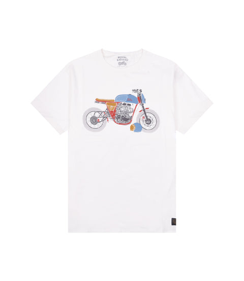 T-Shirt Royal Enfield Tnt Motorcycles White