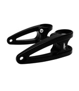 Black Headlight Bracket for 41mm Forks for Triumph - cafetwin