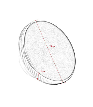 Fuel Tank Cap for Triumph - Silver - cafetwin