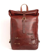 Zaino Moto Vintage in pelle Rossa Trip Machine - cafetwin