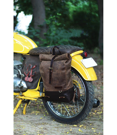 Zaino Moto Vintage Marrone - Trip Machine - cafetwin