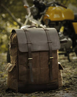 Zaino Vintage Moto Trip Machine - Rambler - Marrone - cafetwin