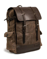 Zaino Vintage Moto Trip Machine - Rambler - Marrone - cafetwin