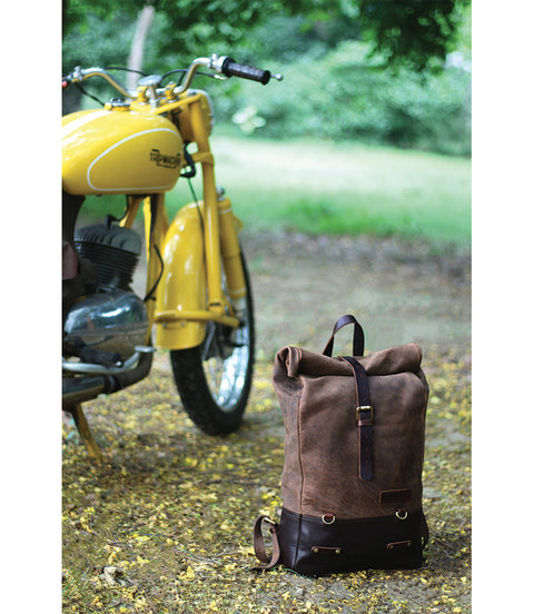 Backpack Moto Vintage Brown Trip Machine