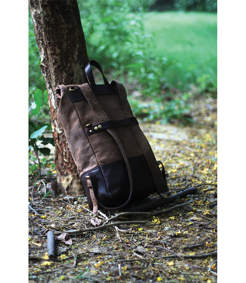 Backpack Moto Vintage Brown Trip Machine