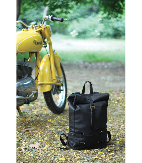 Zaino Moto Vintage Nero Trip Machine - cafetwin