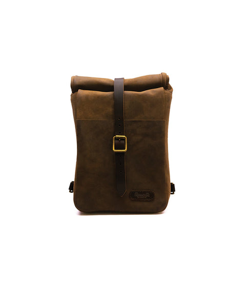 Borsa Moto Laterale Vintage Marrone Trip Machine - cafetwin