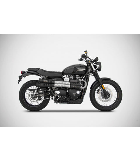 Bornes de Silencieux Zard Six jours Triumph Street Scrambler